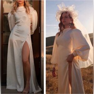 NWT For Love and Lemons Rosalia Bridal Maxi Gown Dress Size XXS